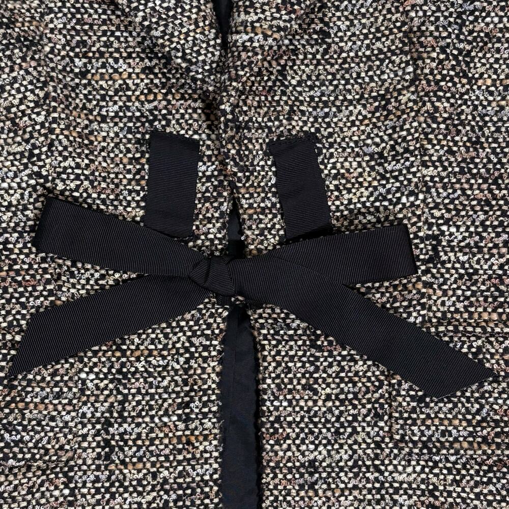 Escada Tweed Blazer Black Ribbon Trim Size 34 EU 2 US - Picture 3 of 6